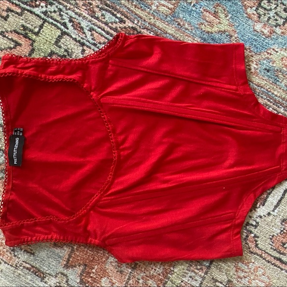 red pretty little thing corset top - Picture 1 of 3